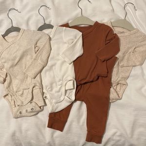 H&M BUNDLE of 4 BABY KIMONO SETS | 3 months